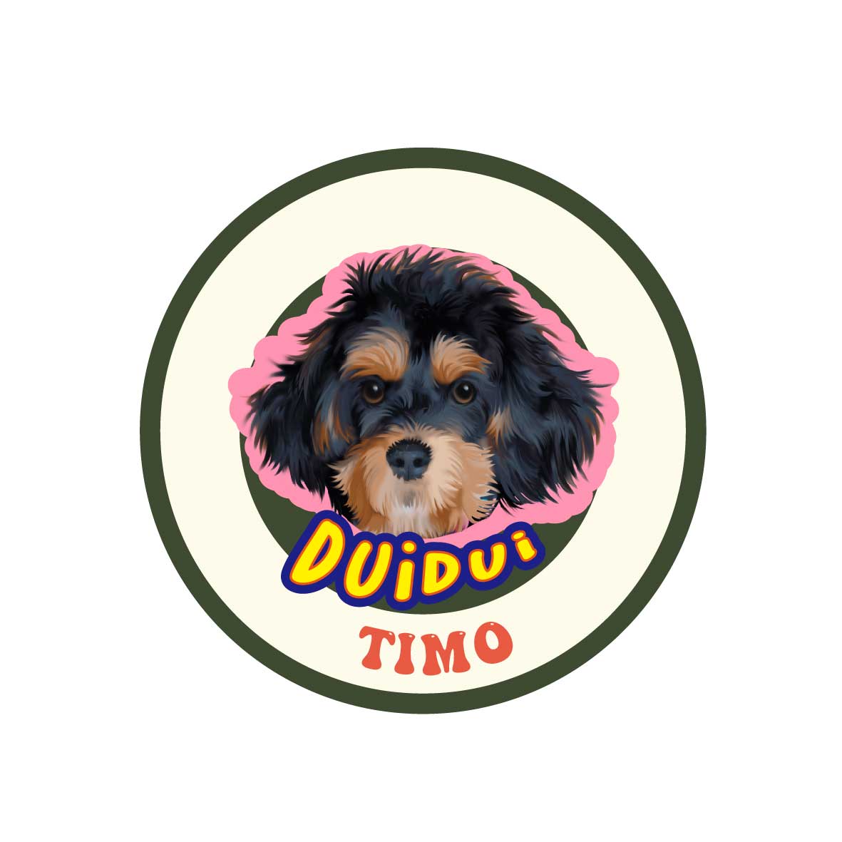 EverWags Custom Pet Mat | Personalised Dog Food Mat & Door Mat