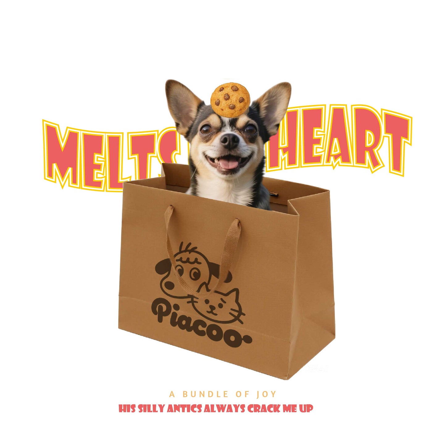 EverWags Custom Pet Tote Bag | Personalised Pet Photo Bag