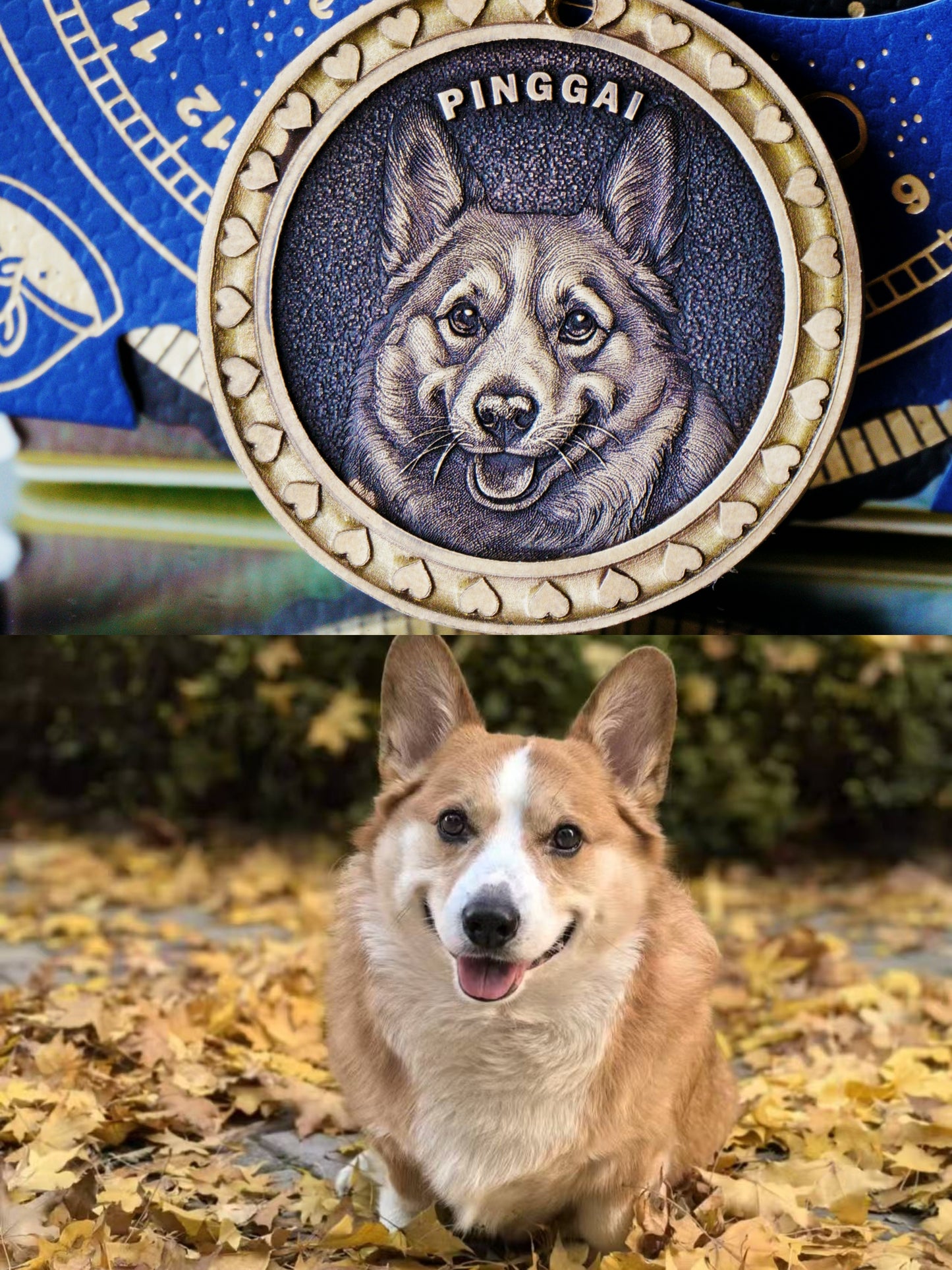 Custom Pet Portrait Coin Pendant – Handcrafted Silver or Brass Keepsake Necklace