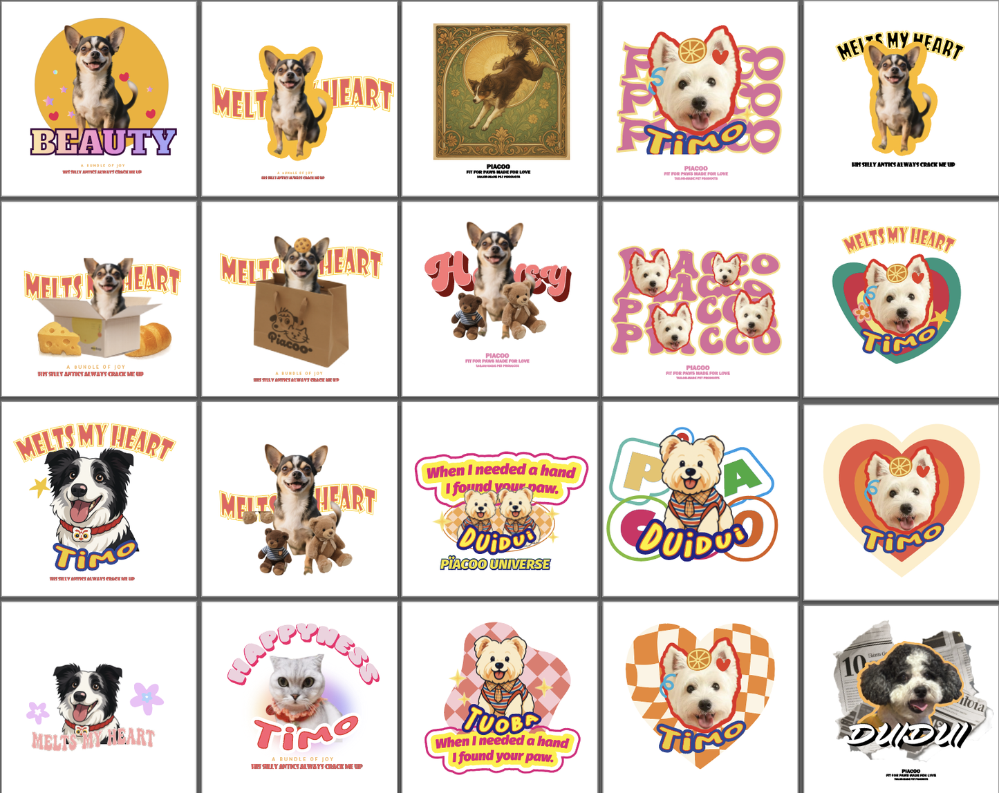 EverWags Custom Pet Tote Bag | Personalised Pet Photo Bag